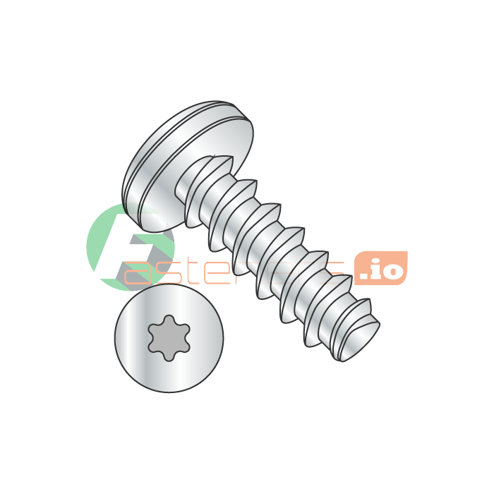 (LTP) #0 x 3/16" Thread Forming Screws 48-2 Trilobe / Six-Lobe / Pan Head / Steel / Zinc (Quantity: 10,000 pcs) main product photo
